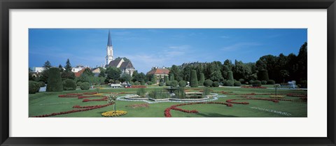 Framed Gardens at Schonbrunn Palace Vienna Austria Print