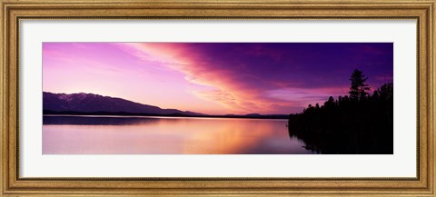 Framed Sunset Jackson Lake Grand Teton National Park WY USA Print