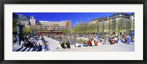 Framed Kungstradgarden Park, Stockholm, Sweden Print