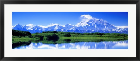 Framed Reflection Pond, Mount McKinley, Denali National Park, Alaska, USA Print