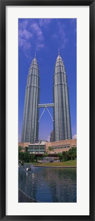 Framed Petronas Twin Towers, Kuala Lumpur, Malaysia Print