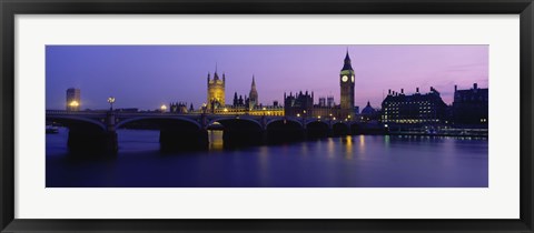 Framed Big Ben, Houses of Parliament, London, England Print
