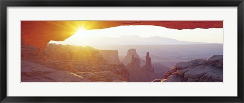 Framed Sunrise Mesa, Canyonlands National Park Utah, USA Print