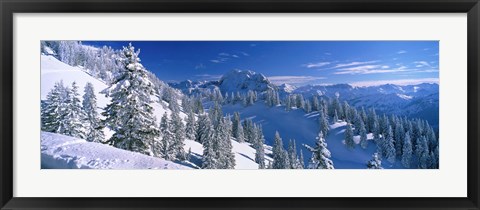 Framed Alpine Scene, Bavaria, Germany Print