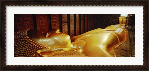 Framed Thailand, Bangkok, Wat Po, Reclining Buddha Print