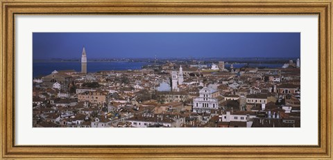 Framed Aerial view of Venice, Italy Print