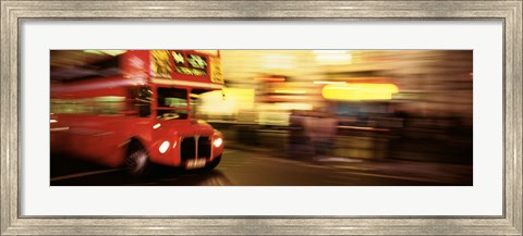 Framed England, London, Bus on the street of London Print