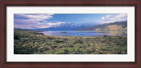 Framed Clouds over a river, Mt Fitzroy, Patagonia, Argentina Print