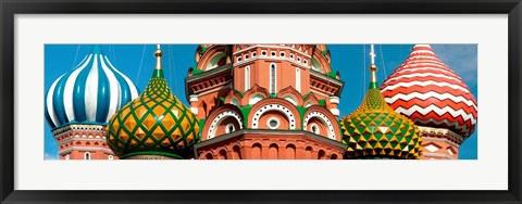 Framed Mid section view of a cathedral, St. Basil&#39;s Cathedral, Red Square, Moscow, Russia Print