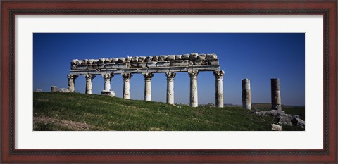 Framed Columns on a landscape, Apamea, Syria Print