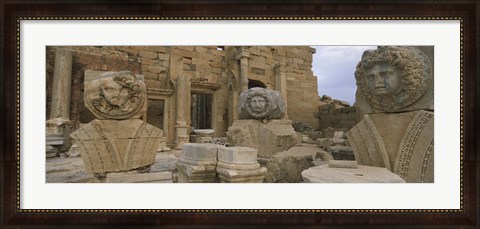 Framed Statues in Leptis Magna, Libya Print