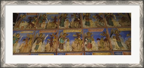 Framed Walls of a Monastery, Rila Monastery, Bulgaria Print