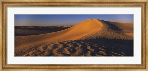 Framed Sand dunes in a desert, Douz, Tunisia Print