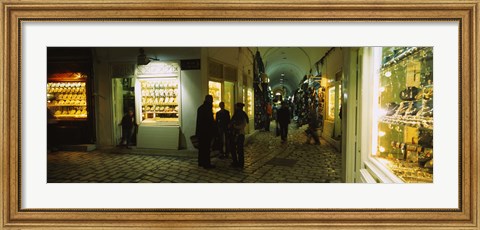 Framed Group of people in a market, Medina, Sousse, Tunisia Print