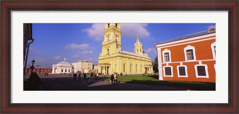 Framed Low angle view of a cathedral, Peter and Paul Cathedral, Peter and Paul Fortress, St. Petersburg, Russia Print
