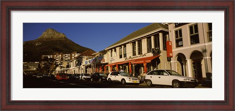 Framed Traffic on the road, Lion&#39;s Head, Camps Bay, Cape Town, Western Cape Province, Republic of South Africa Print