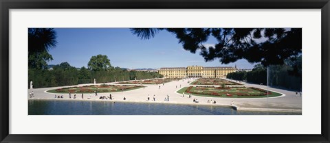 Framed Facade of a palace, Schonbrunn Palace, Vienna, Austria Print