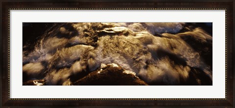 Framed High angle view of a river, US Glacier National Park, Montana, USA Print