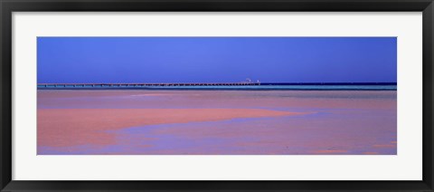 Framed Pier in the sea, Soma Bay, Hurghada, Egypt Print