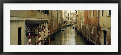 Framed Buildings along a canal, Rio Dei Greci Canal, Venice, Veneto, Italy Print