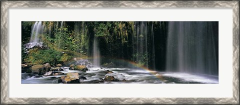 Framed Waterfall in Dunsmuir, Siskiyou County, California Print