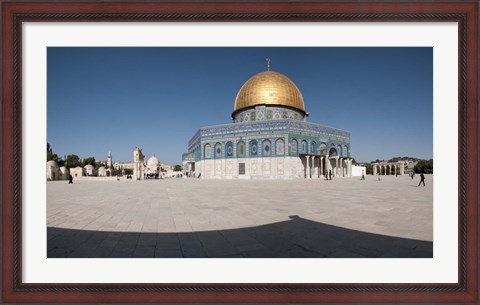 Framed Town square, Dome Of the Rock, Temple Mount, Jerusalem, Israel Print