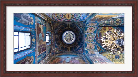 Framed Interiors of a church, Church of The Savior On Spilled Blood, St. Petersburg, Russia Print