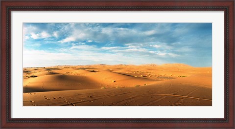Framed Sahara Desert landscape, Morocco Print