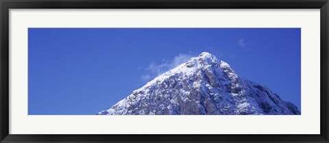 Framed Low angle view of a mountain, Buachaille Etive Mor, Rannoch Moor, Highlands Region, Scotland Print