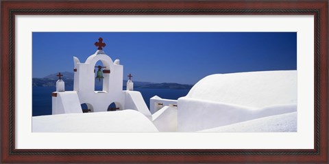 Framed Church, Oia, Santorini, Cyclades Islands, Greece Print