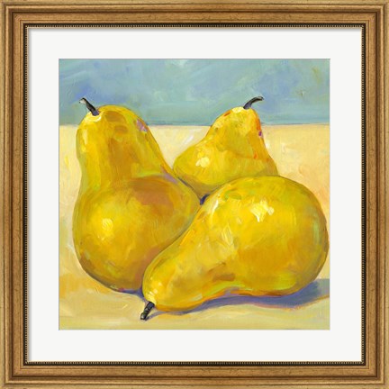 Framed Tres Pears Print