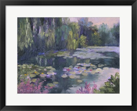 Framed Monet&#39;s Garden II Print