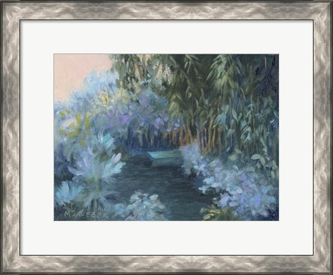 Framed Monet&#39;s Garden VII Print