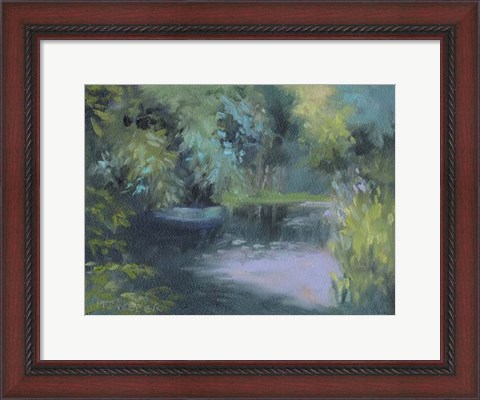Framed Monet&#39;s Garden VIII Print
