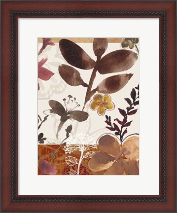 Framed Modern Flowers II Print