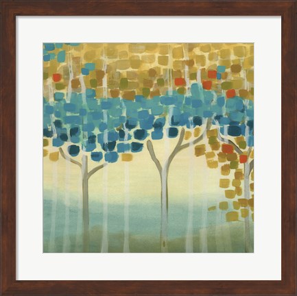 Framed Forest Mosaic II Print