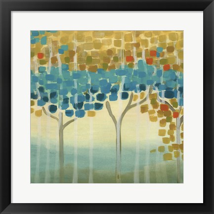 Framed Forest Mosaic II Print