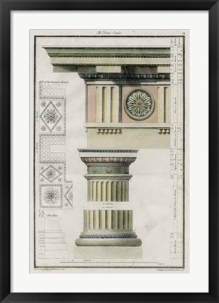 Framed Doric Order Print