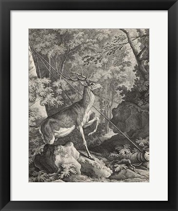 Framed Woodland Deer VII Print