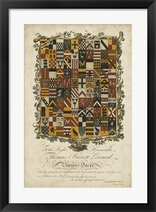 Framed Edmondson Heraldry IV Print