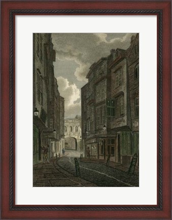 Framed Butcher Row, London Print