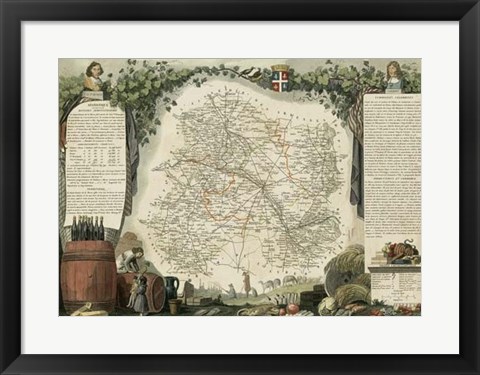 Framed Atlas Nationale Illustre IV Print