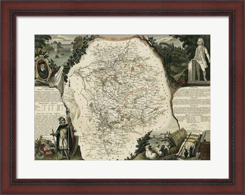 Framed Atlas Nationale Illustre VI Print