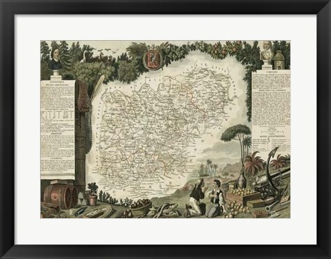 Framed Atlas Nationale Illustre VII Print