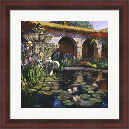 Framed Fountain at San Miguel II Print