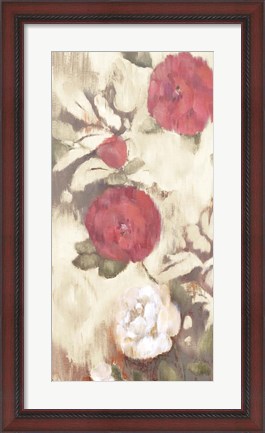 Framed Ikat Rose III Print