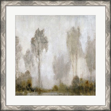 Framed Misty Marsh I Print