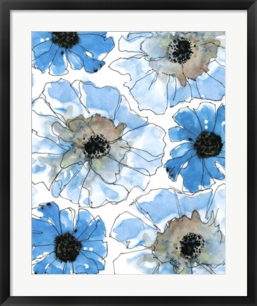 Framed Water Blossoms II Print