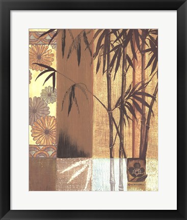 Framed Asian Bamboo Print