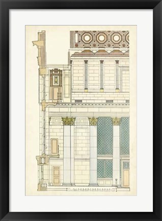 Framed Architect&#39;s Plan IV Print
